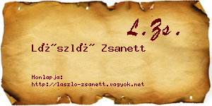 László Zsanett névjegykártya